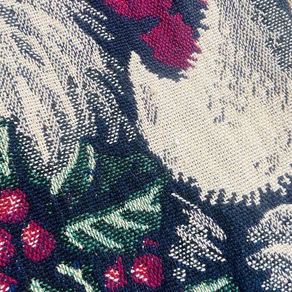 Vintage Santa Claus Christmas‎ Victorian Girl Whispering Tapestry Blanket Throw
